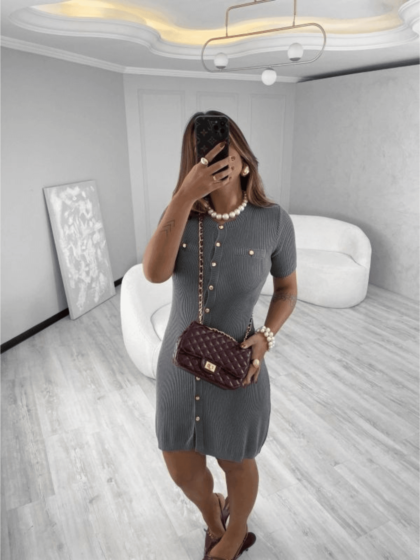 Vestido Tricot Modal Jordania - Ateliê Tricot