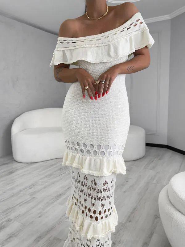 Vestido Tricot Longo Fio Modal Juliana - Ateliê Tricot