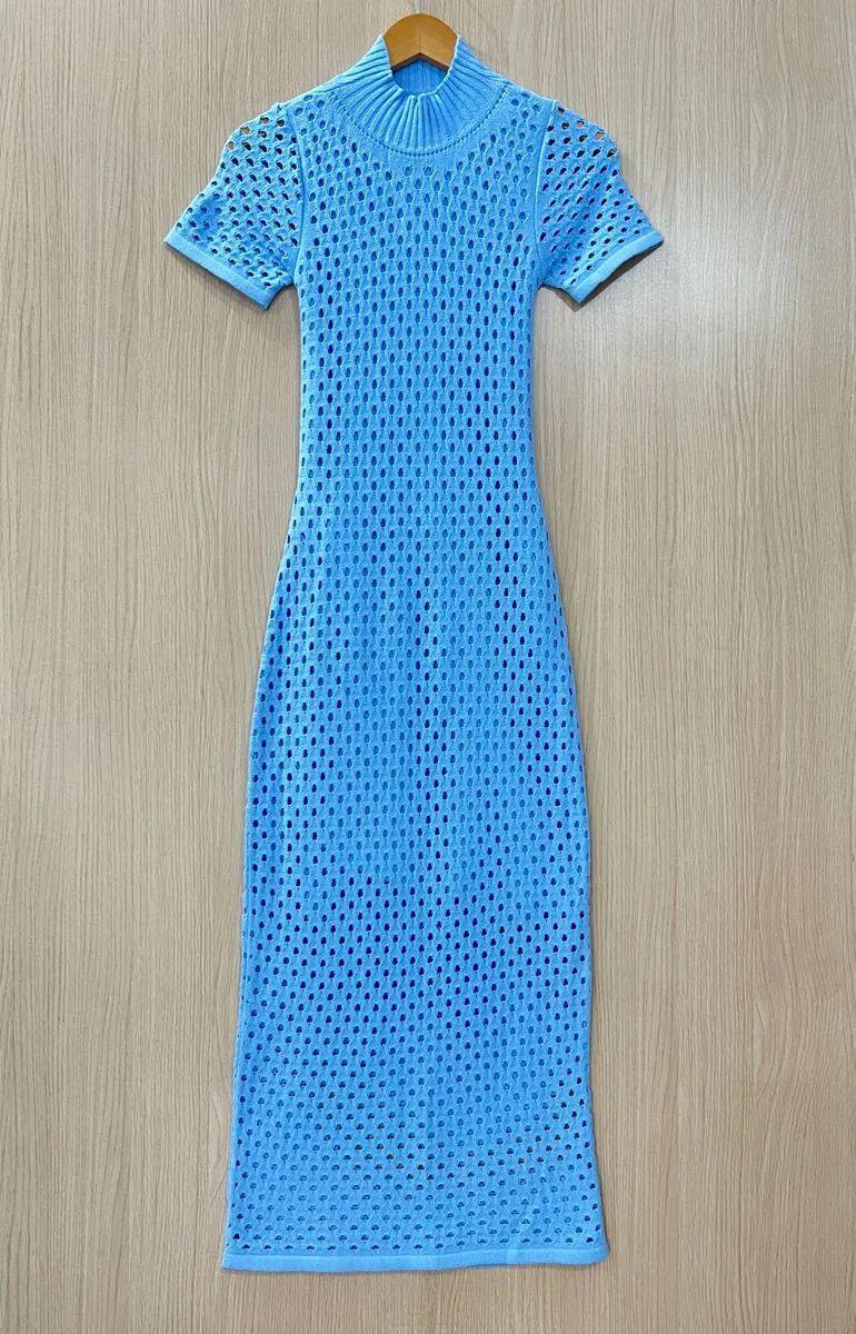 Vestido tricot fio linha Penelope - Ateliê Tricot