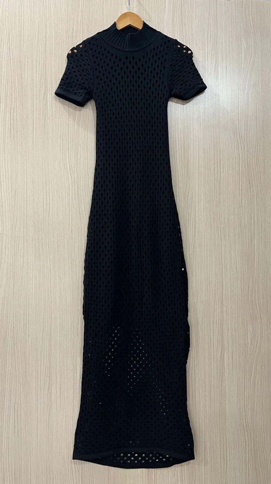 Vestido tricot fio linha Penelope - Ateliê Tricot