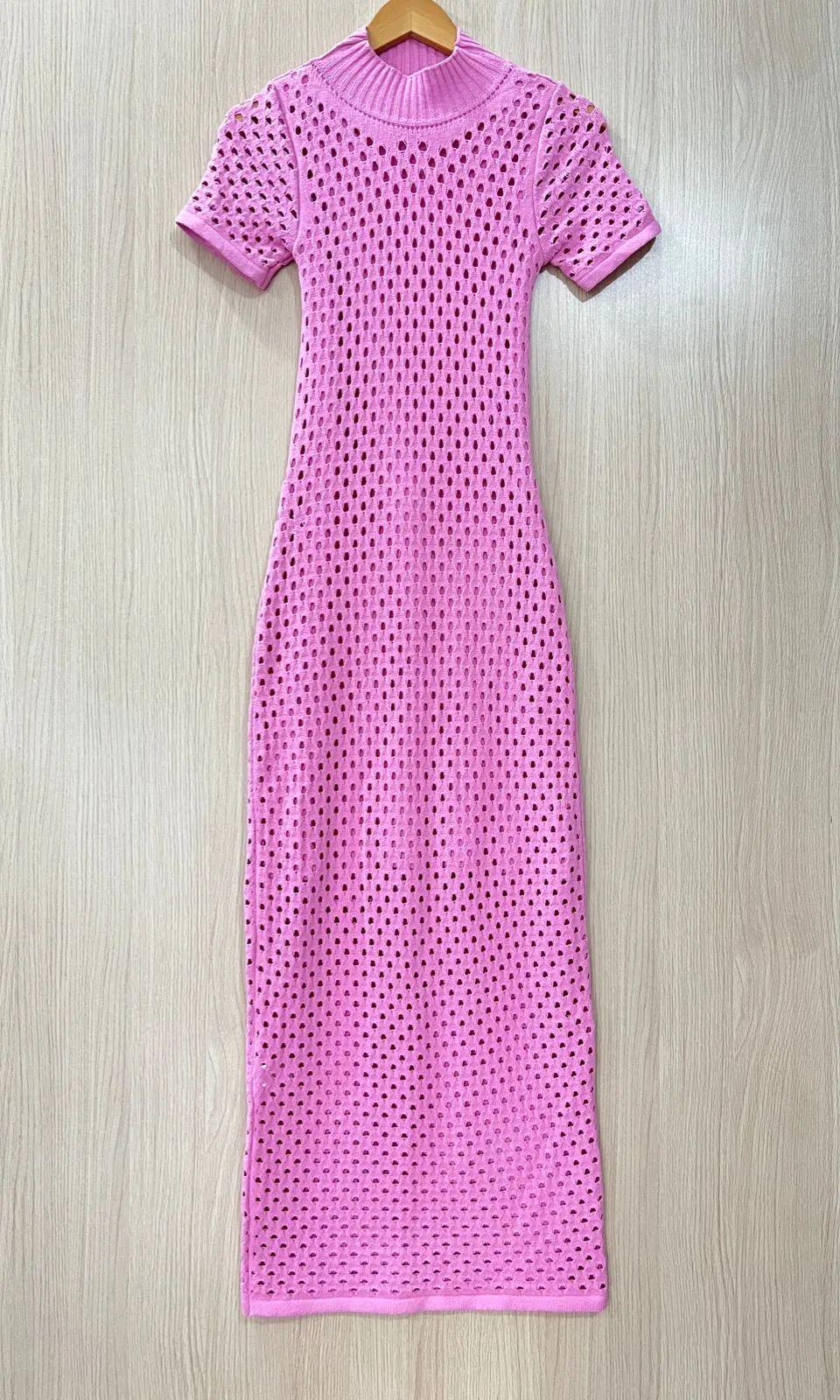 Vestido tricot fio linha Penelope - Ateliê Tricot