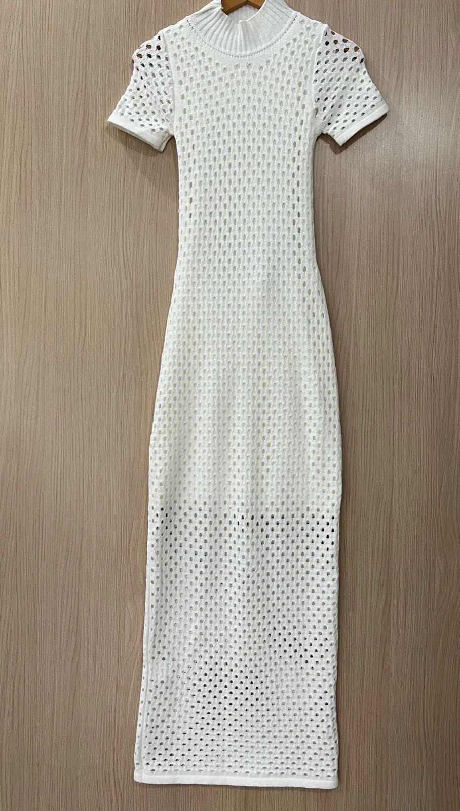 Vestido tricot fio linha Penelope - Ateliê Tricot