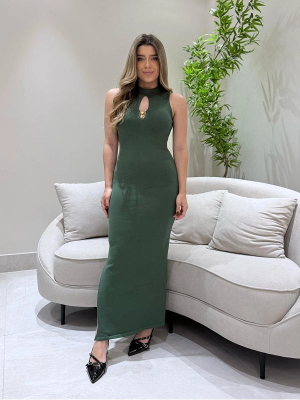 Vestido Midi Tricot Modal Vivian