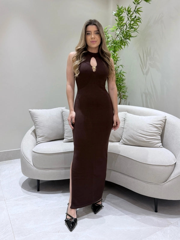 Vestido Midi Tricot Modal Vivian