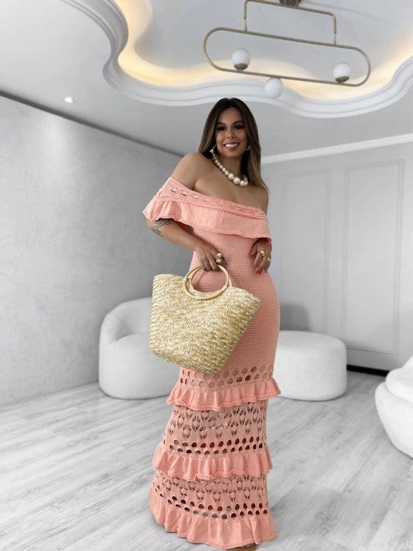 Vestido Tricot Longo Fio Modal Juliana - Ateliê Tricot