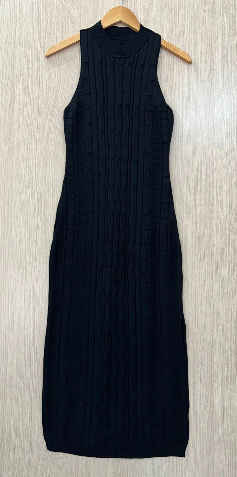Vestido tricot longo fio modal Tatiane - Ateliê Tricot