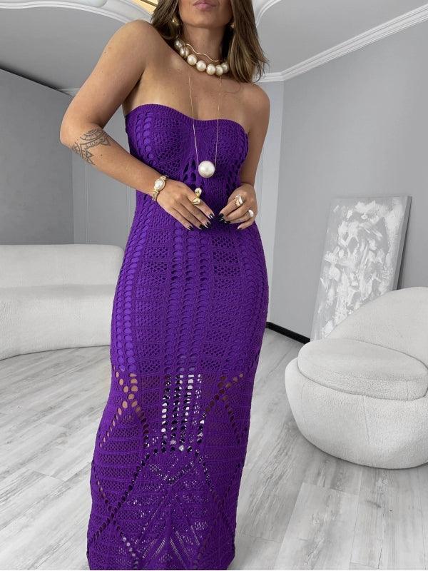 Vestido Tricot Modal Tomara que Caia Ticiane - Ateliê Tricot