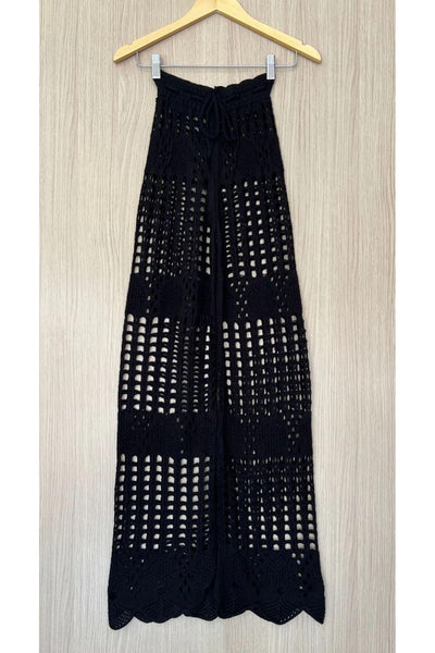 Calça tricot em fio linha Bahamas - Ateliê Tricot