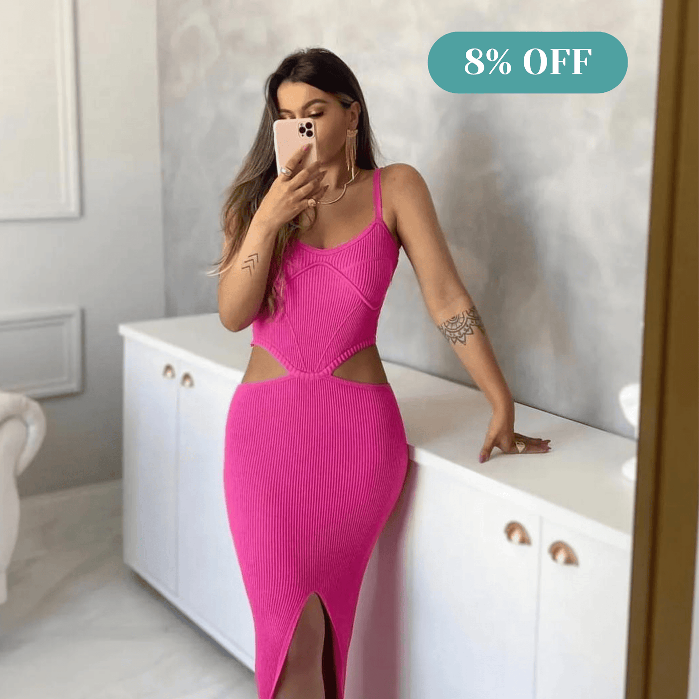 Vestido tricot fio modal Penelope - Ateliê Tricot