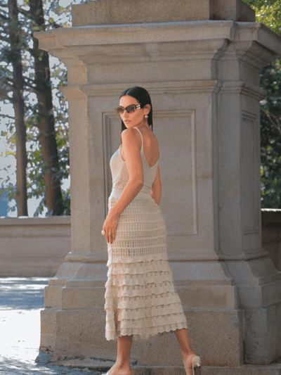 Vestido Tricot fio Linha Paolla - Ateliê Tricot