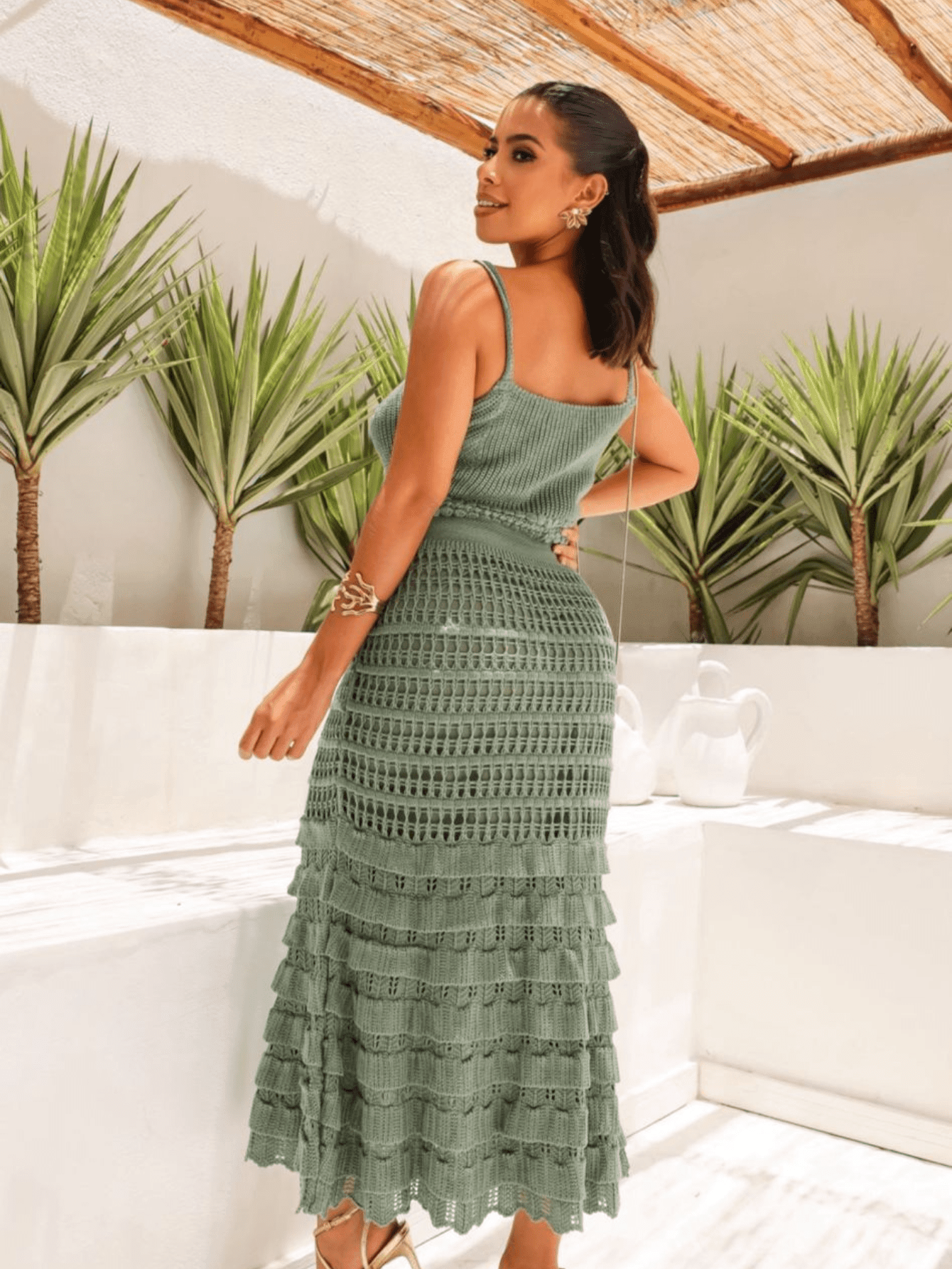 Vestido Tricot fio Linha Paolla - Ateliê Tricot