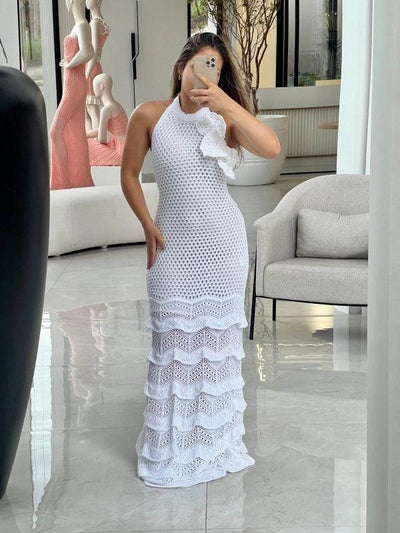 Vestido Longo Tricot Modal Jasmine - Ateliê Tricot
