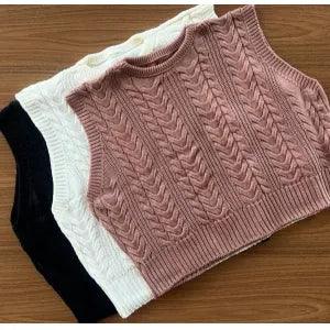 Colete tricot em fio modal Luma - Ateliê Tricot