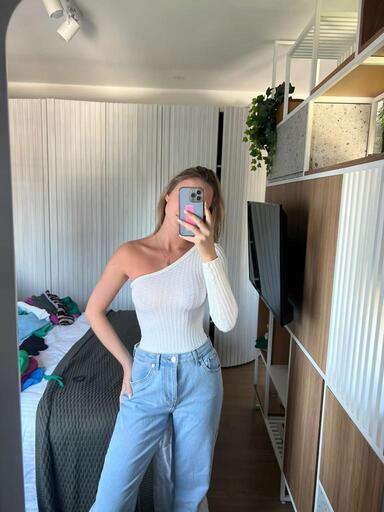 Body tricot fio modal Lírio - Ateliê Tricot