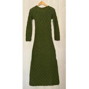 Vestido tricot em fio linha Laura - Ateliê Tricot