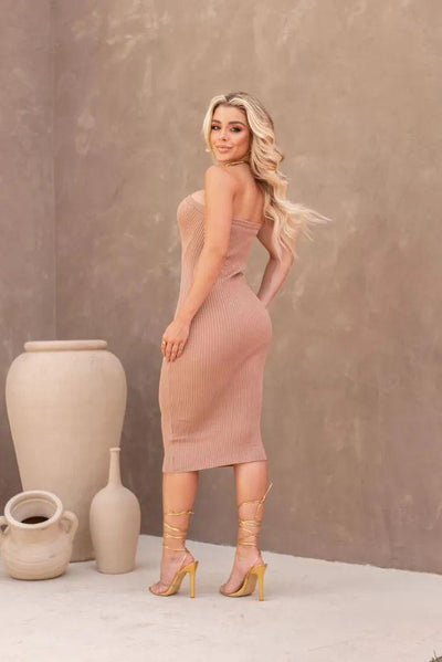 Vestido tricot fio modal Jordânia - Ateliê Tricot