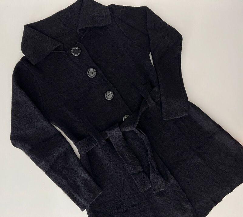 Sobretudo em fio mousse Kiara - Ateliê Tricot