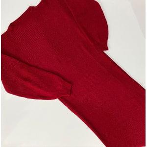 Vestido tricot em fio mousse Gabrielle - Ateliê Tricot