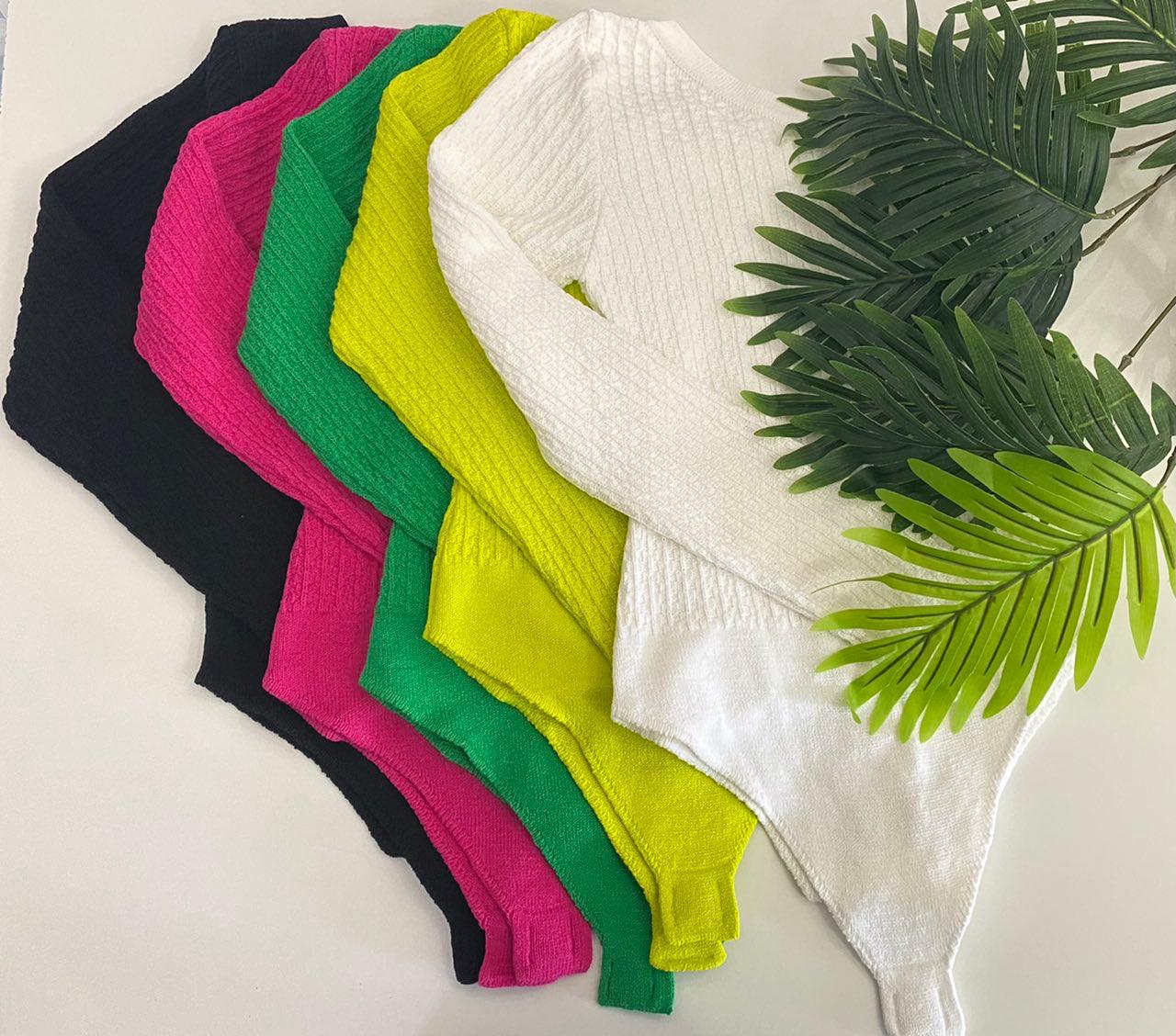 Body tricot fio modal Lírio - Ateliê Tricot