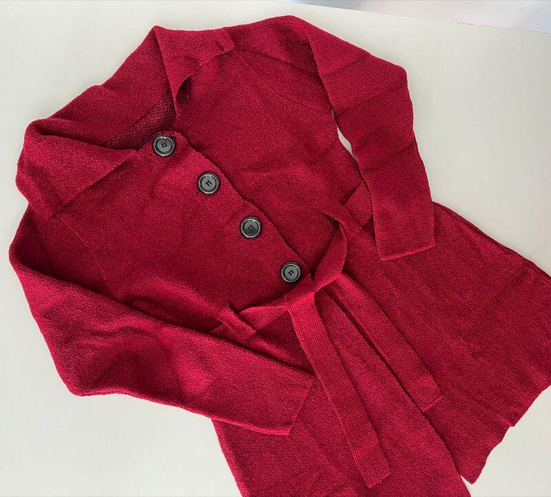 Sobretudo em fio mousse Kiara - Ateliê Tricot