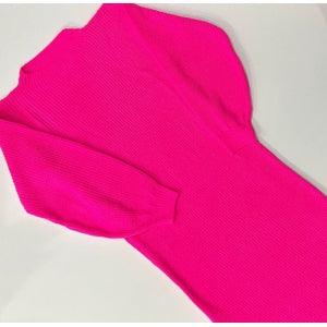 Vestido tricot em fio mousse Gabrielle - Ateliê Tricot