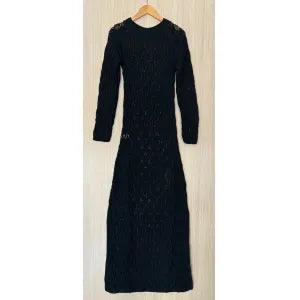 Vestido tricot em fio linha Laura - Ateliê Tricot