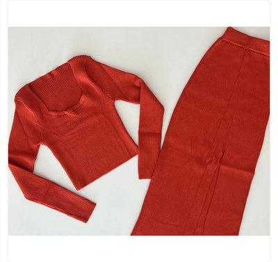 Conjunto tricot em fio modal Alicia - Ateliê Tricot