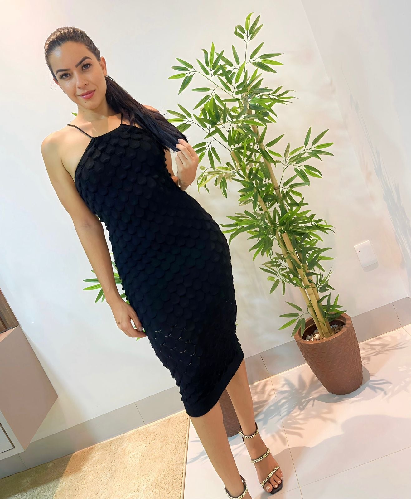 Vestido Tricot fio modal Dandara