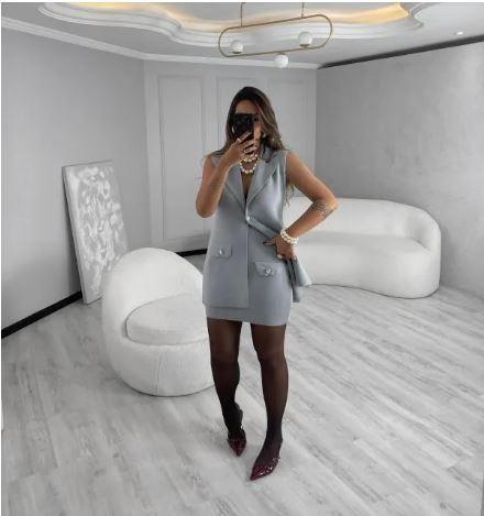 Conjunto em fio modal Dimitra - Ateliê Tricot