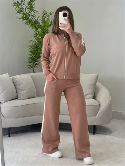 Conjunto Tricot Jaqueta + Calça Jaqueline