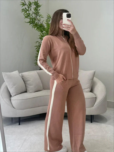 Conjunto Tricot Jaqueta + Calça Jaqueline