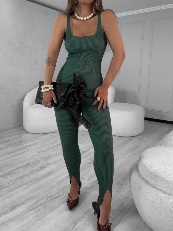 Conjunto Tricot Modal Maxi Cropped + Calça Maíra Branco