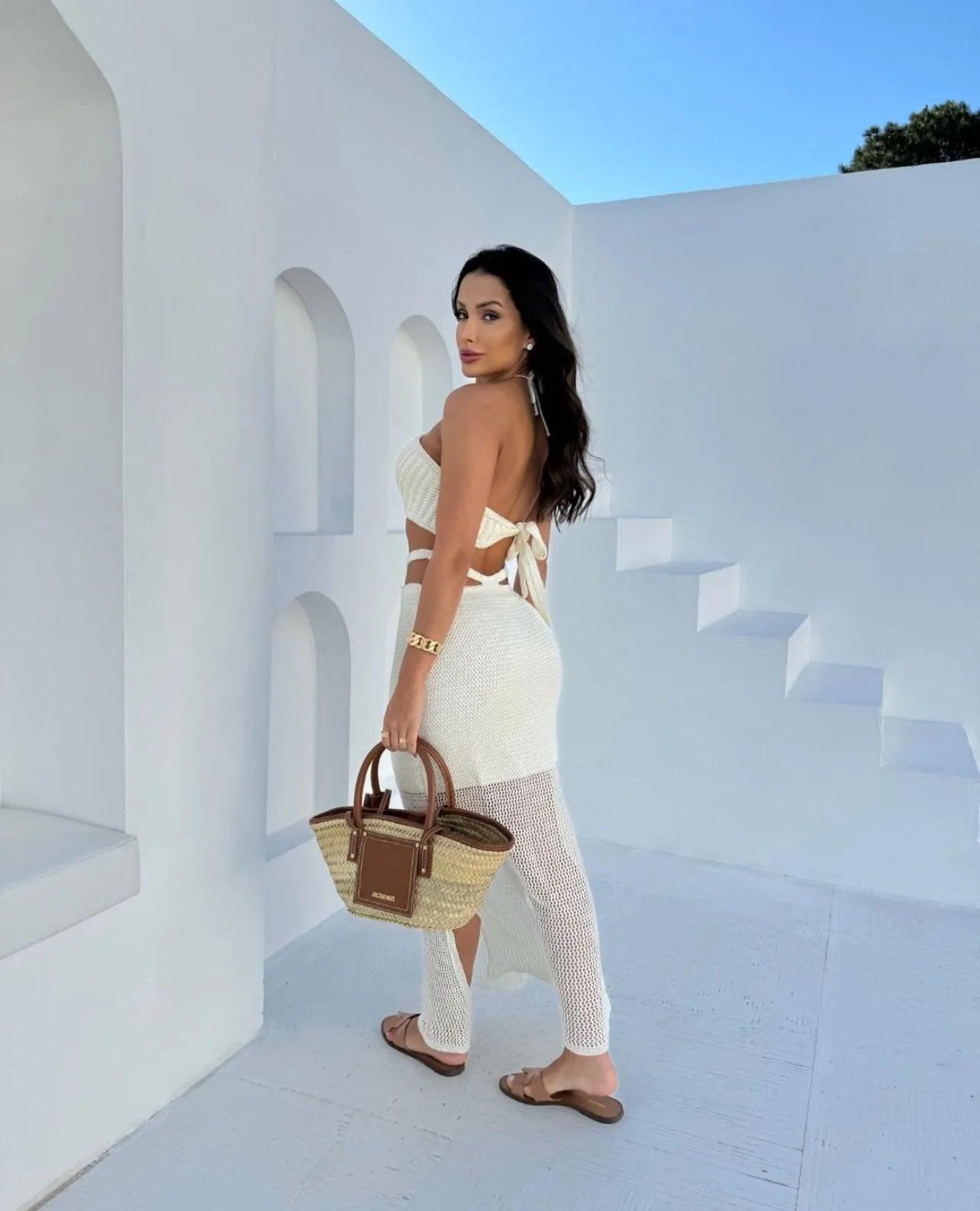 Conjunto Tricot fio Rayon Giselle - Ateliê Tricot