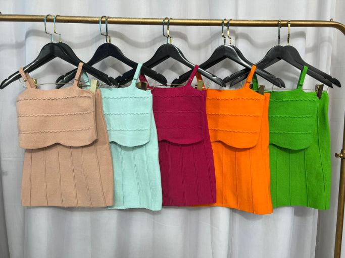 Conjunto Saia Cropped Laura Modal - Ateliê Tricot