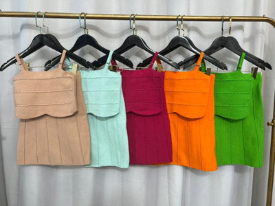 Conjunto Saia Cropped Laura Modal - Ateliê Tricot