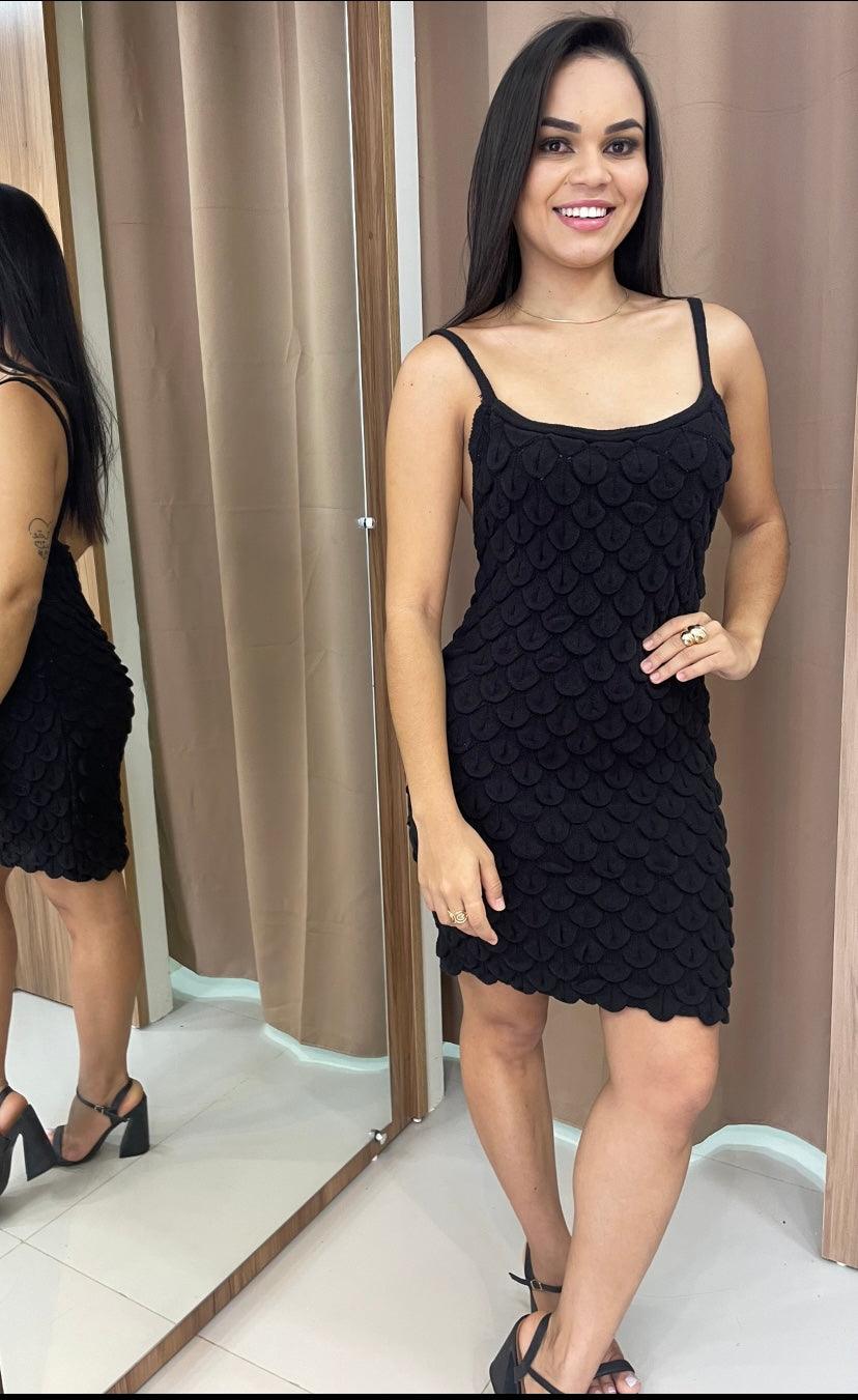 Vestido Regata Escama Modal Calixto - Ateliê Tricot