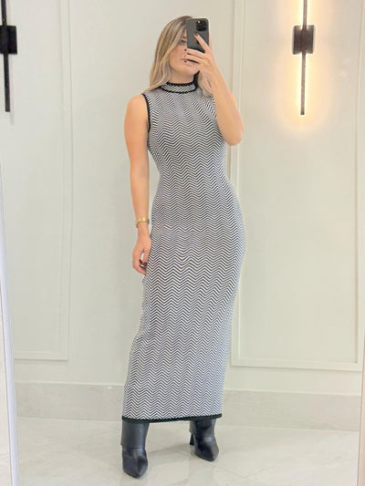 Vestido Midi Tricot Modal Alexandra