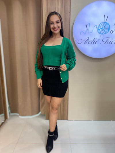 Casaco Twin Set Fernanda - Ateliê Tricot