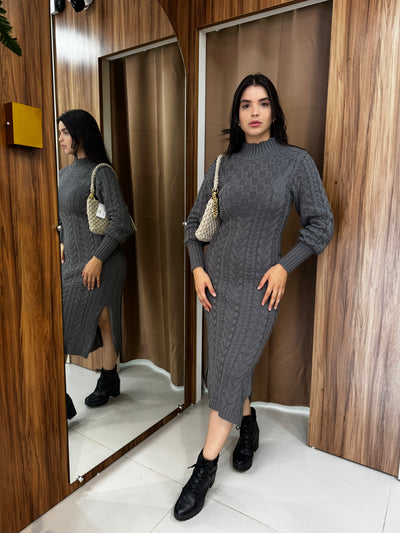 Vestido fio linha Eva - Ateliê Tricot