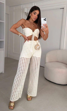 Conjunto tricot fio modal Fernanda - Ateliê Tricot