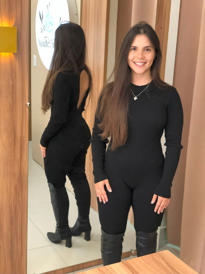 Macacão Tricot Modal Manga Longa Tássia