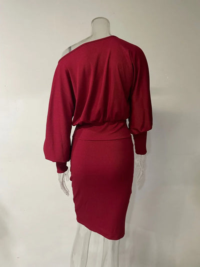 Modal knit dress winter 2025