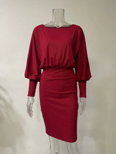 Modal knit dress winter 2025