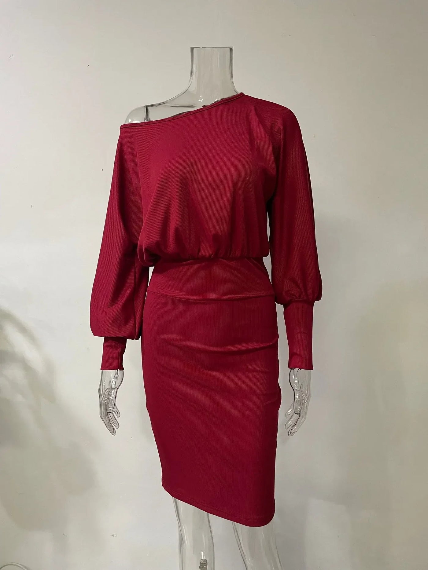 Modal knit dress winter 2025