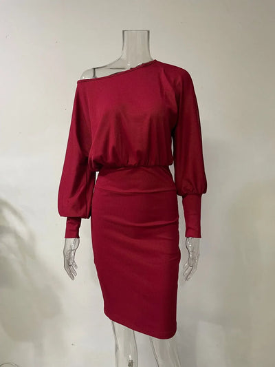 Modal knit dress winter 2025