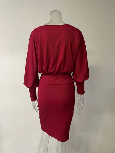 Modal knit dress winter 2025