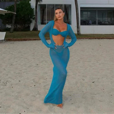 Women’s Knitted Slim Maxi Cover-Up