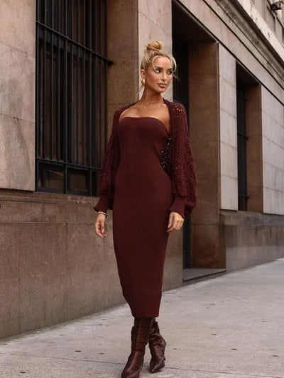 Sobretudo Rendado Tricot Malu