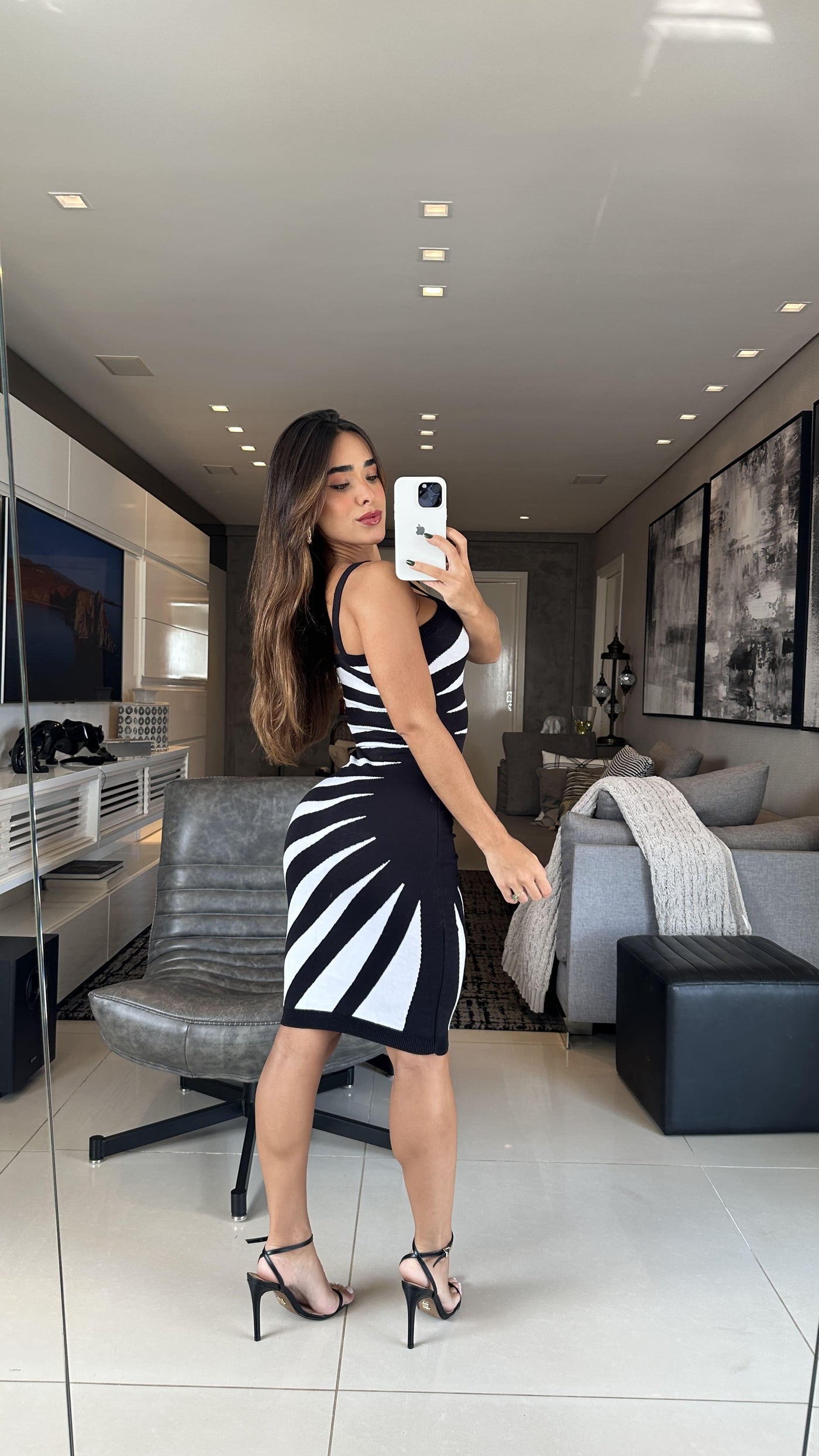 Vestido tricot fio modal Mônica - Ateliê Tricot