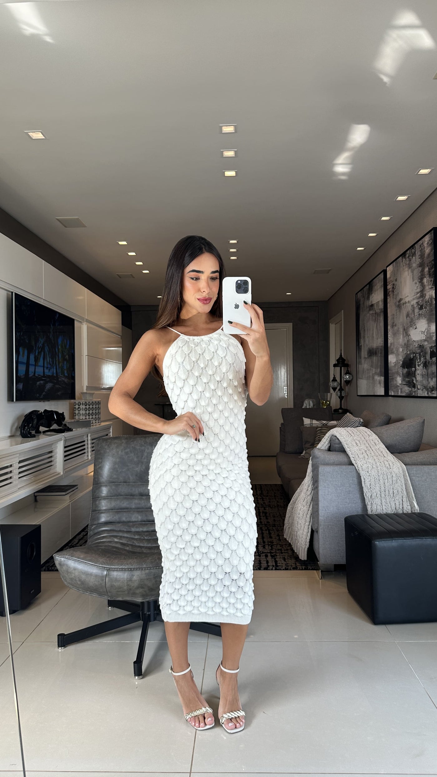 Vestido Tricot fio modal Dandara